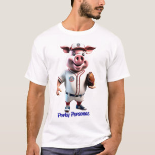 Camiseta Personajes de Pig graciosos de Porky Personas. Bol