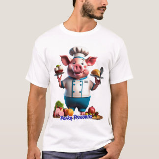 Camiseta Personajes de Pig graciosos de Porky Personas. Che