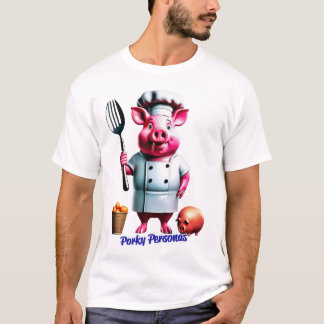 Camiseta Personajes de Pig graciosos de Porky Personas. Che