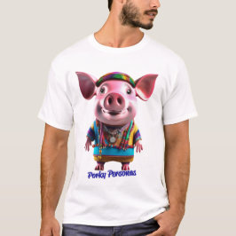 Camiseta Personajes de Pig graciosos de Porky Personas. Hip