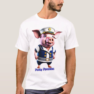 Camiseta Personajes de Pig graciosos de Porky Personas. Sai