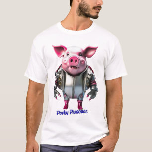 Camiseta Personajes de Pig graciosos de Porky Personas. Ter