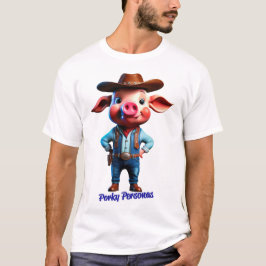Camiseta Personajes de Pig graciosos de Porky Personas. Vaq