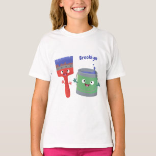 Camiseta Personajes de pincel y dibujos animados