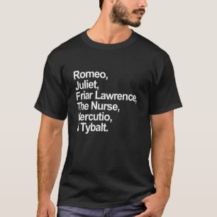 Camiseta Personajes De Romeo Y Julieta William Shakespeare