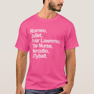 Camiseta Personajes De Romeo Y Julieta William Shakespeare