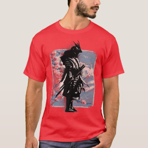 Camiseta Personajes de Samurai Bushido Japonés Samurai Warr