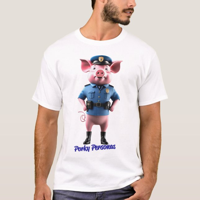 Camiseta Personajes divertidos de Porky Personas (Anverso)