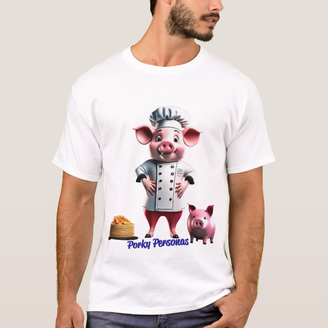 Camiseta Personajes divertidos de Porky Personas (Anverso)