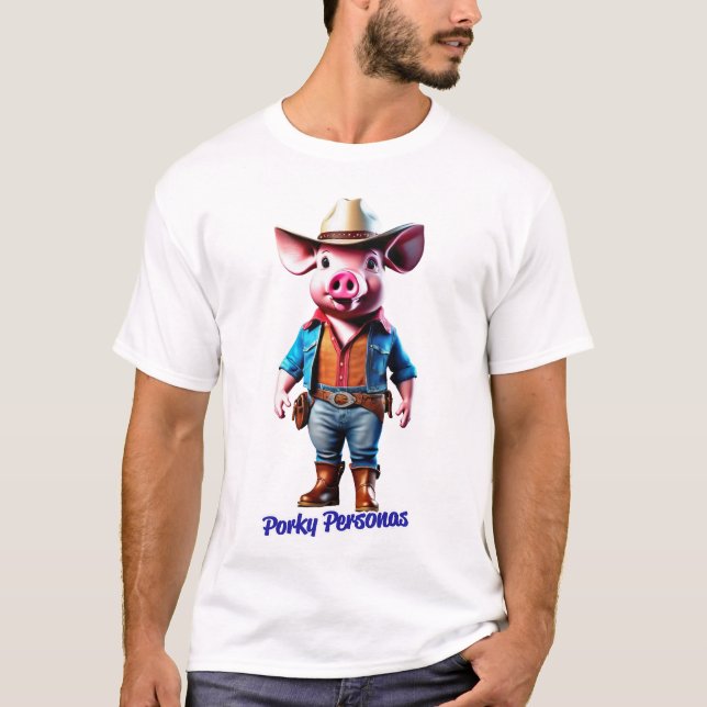 Camiseta Personajes divertidos de Porky Personas (Anverso)