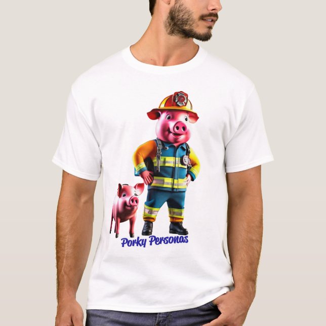 Camiseta Personajes divertidos de Porky Personas (Anverso)