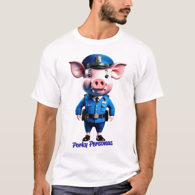 Camiseta Personajes divertidos de Porky Personas (Anverso)
