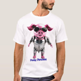 Camiseta Personajes divertidos de Porky Personas Pig