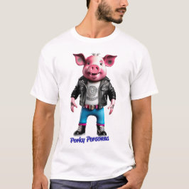Camiseta Personajes divertidos de Porky Personas Pig