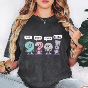 Camiseta Personajes Divertidos de Signos de Puntuación Espe