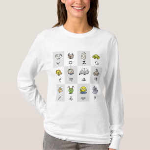 Camiseta Personajes divertidos del zodiaco astrológico