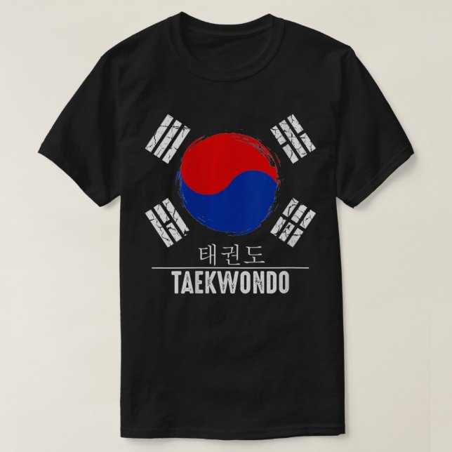 Camiseta Personajes Hangul de Taekwondo para mujeres Trai d (Diseño del anverso)