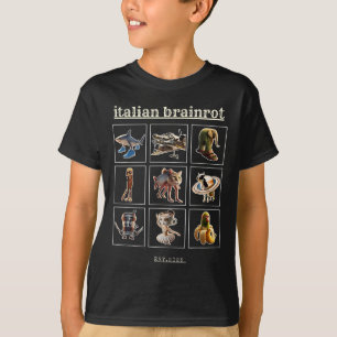 Camiseta Personajes italianos de loro meme Gen Z Funny Humo