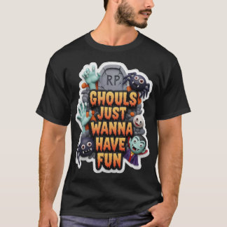 Camiseta Personajes juguetones de Halloween en claymation y