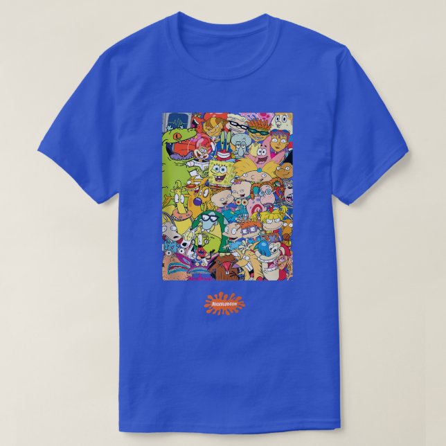 Camiseta Personajes Nickelodeon Classic 90s  (Diseño del anverso)