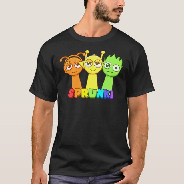 Camiseta Personajes para niños de Sprunki (Anverso)