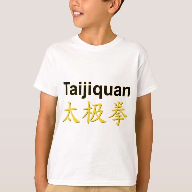 Camiseta Personajes taijiquan taijiquan chino de oro (Anverso)
