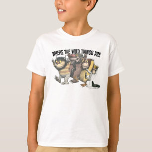 Camiseta Personajes y logotipo de Where the Wild Things Are