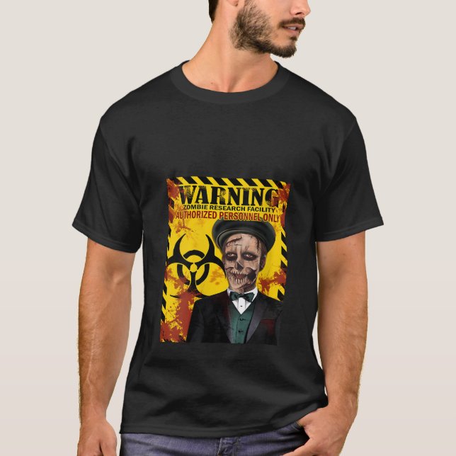 Camiseta Personal autorizado de advertencia sólo Zombie Mo (Anverso)