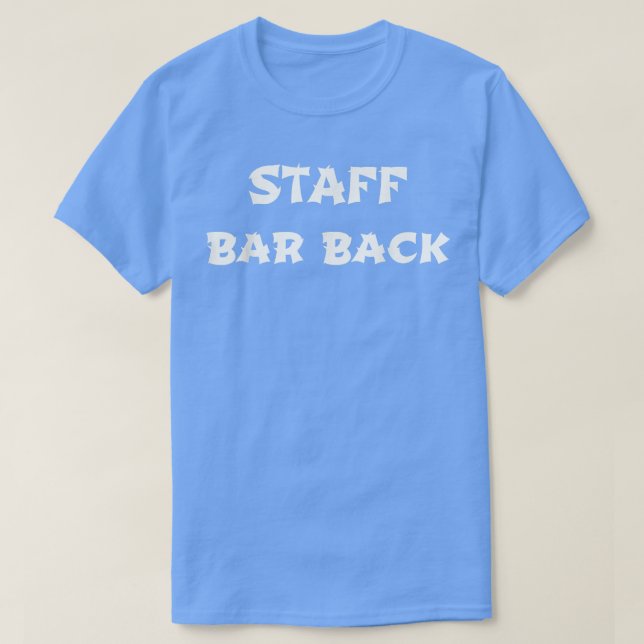 Camiseta Personal Bar Back Employee  (Diseño del anverso)