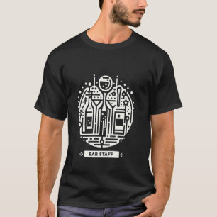 Camiseta Personal de bar camarero trabajador servicio -----