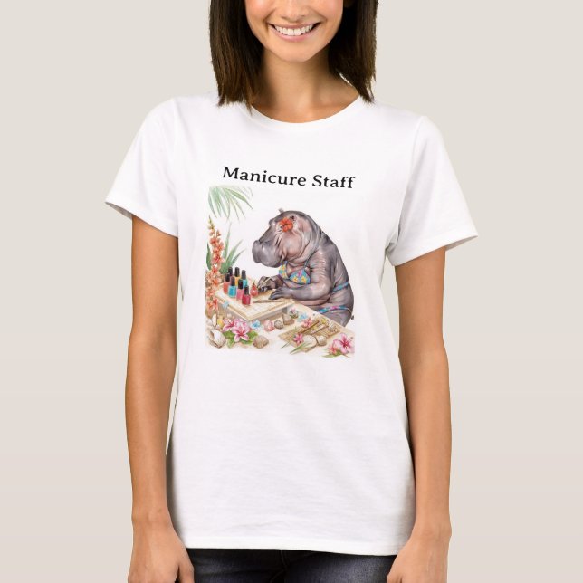 Camiseta Personal de Belleza Manicure Costera  (Anverso)