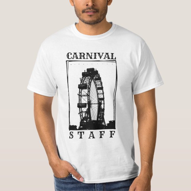 Camiseta Personal de Carnaval - Festival Retro y Trabajador (Anverso)