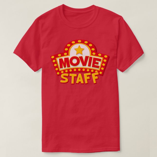 Camiseta Personal de cine nocturno de fiesta (Diseño del anverso)