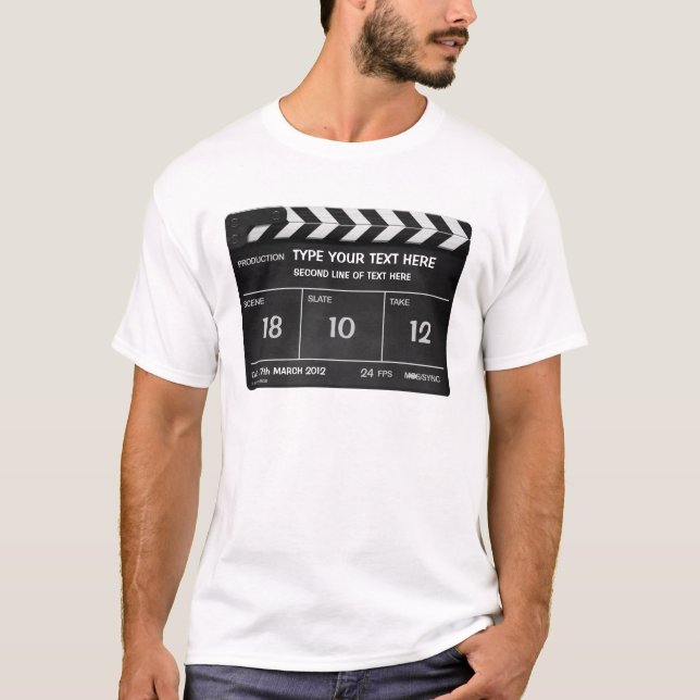 Camiseta personal de Clapperboard (Anverso)