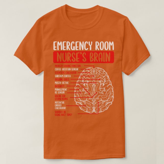 Camiseta Personal de enfermería de urgencias para trabajar  (Diseño del anverso)