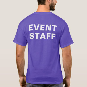 Camiseta Personal de eventos - Morado, fácil de leer