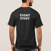 Personal de eventos negro plano