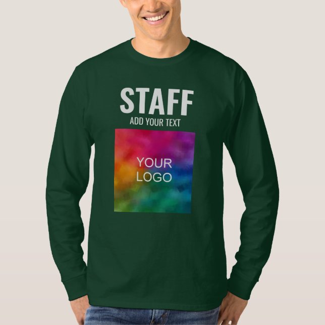 Camiseta Personal de la manga larga de diseño frontal (Anverso)