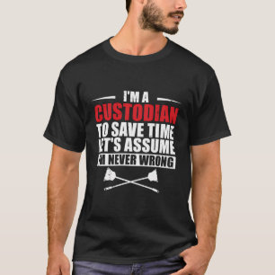 Camiseta Personal De Limpieza De Janitor Soy Custodio Escol