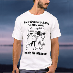 Camiseta Personal de mantenimiento de vehículos o mecánico 