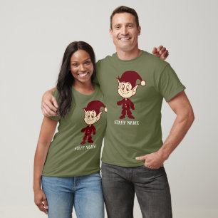 Camiseta Personal de Navidades de los Elves de Santa Curios