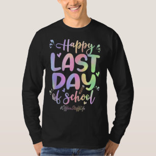 Camiseta Personal De Oficina Feliz El Último Día De La Escu
