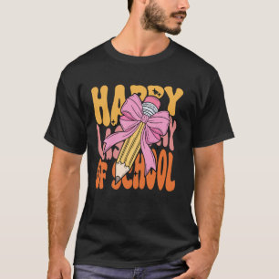 Camiseta Personal de Oficina Feliz Último Día de Colegio La