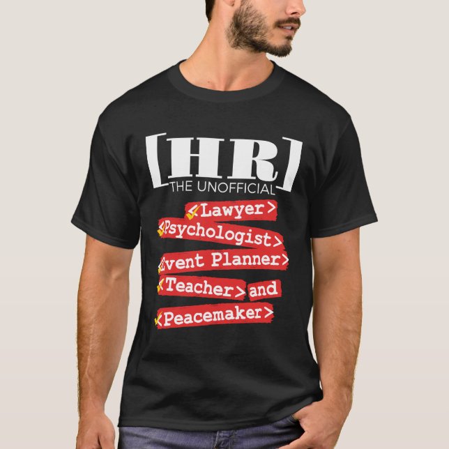Camiseta Personal de Recursos Humanos No Oficial Funcional (Anverso)