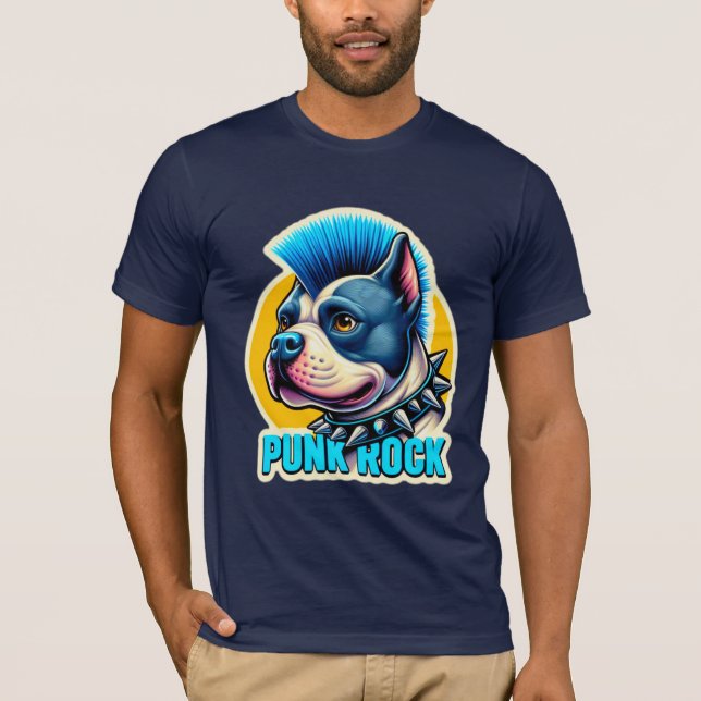 Camiseta PERSONAL DE ROCK DE punk-AZUL 2 (Anverso)