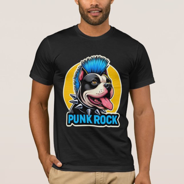 Camiseta PERSONAL DE ROCK DE punk-AZUL 6 (Anverso)