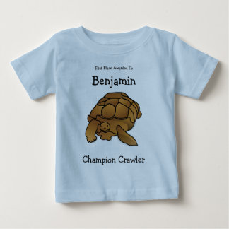 Camiseta personal del bebé de la tortuga de la