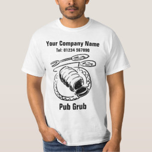Camiseta Personal del pub que sirve comida o Pub Grub