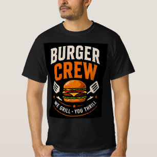 Camiseta 🍔 Personal del restaurante de comida rápida Burge