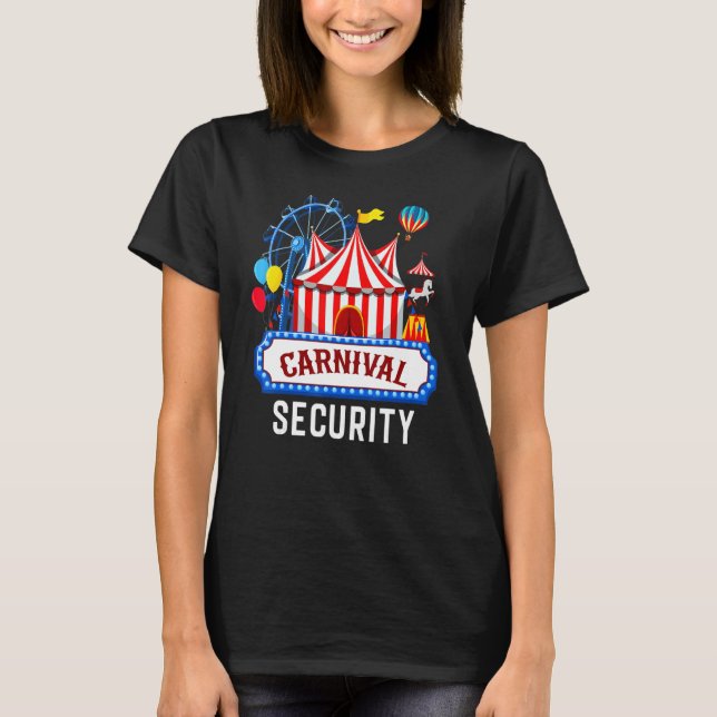 Camiseta Personal encargado de eventos de Carnaval de circo (Anverso)